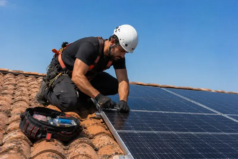 Maintenance et monitoring de panneaux solaires à Combovin
