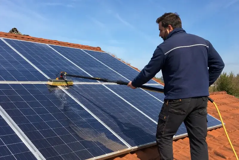 Nettoyage et entretien de panneaux solaires à Combovin